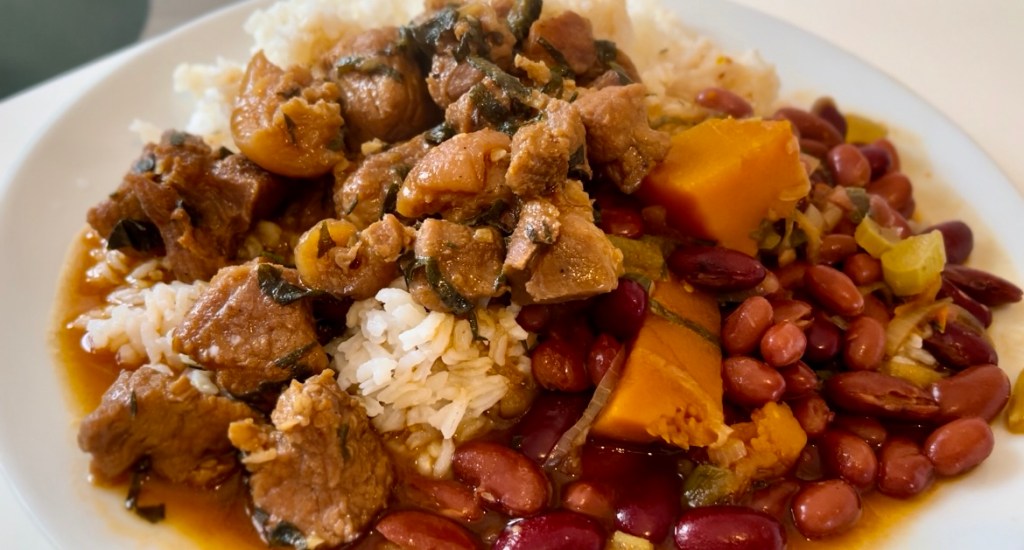 Trinidadian Stew Pork &&nbsp;Beans